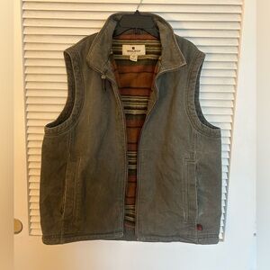 Woolrich Olive Green Quilted-Lined Utility Vest Men’s